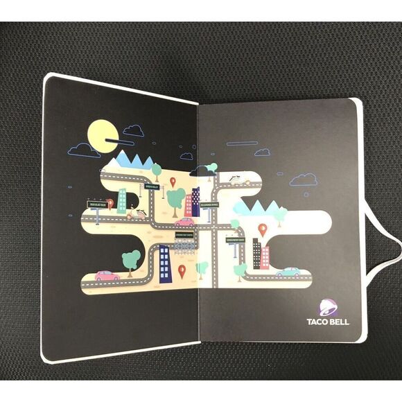 Taco Bell Journal With Pouch On Inside Back Cover. New Condition - Picture 3 of 4